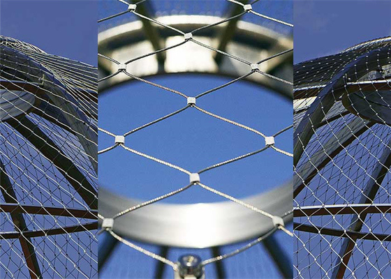 Durable Corrosion Resistance Steel Cable Netting Custom 7x19